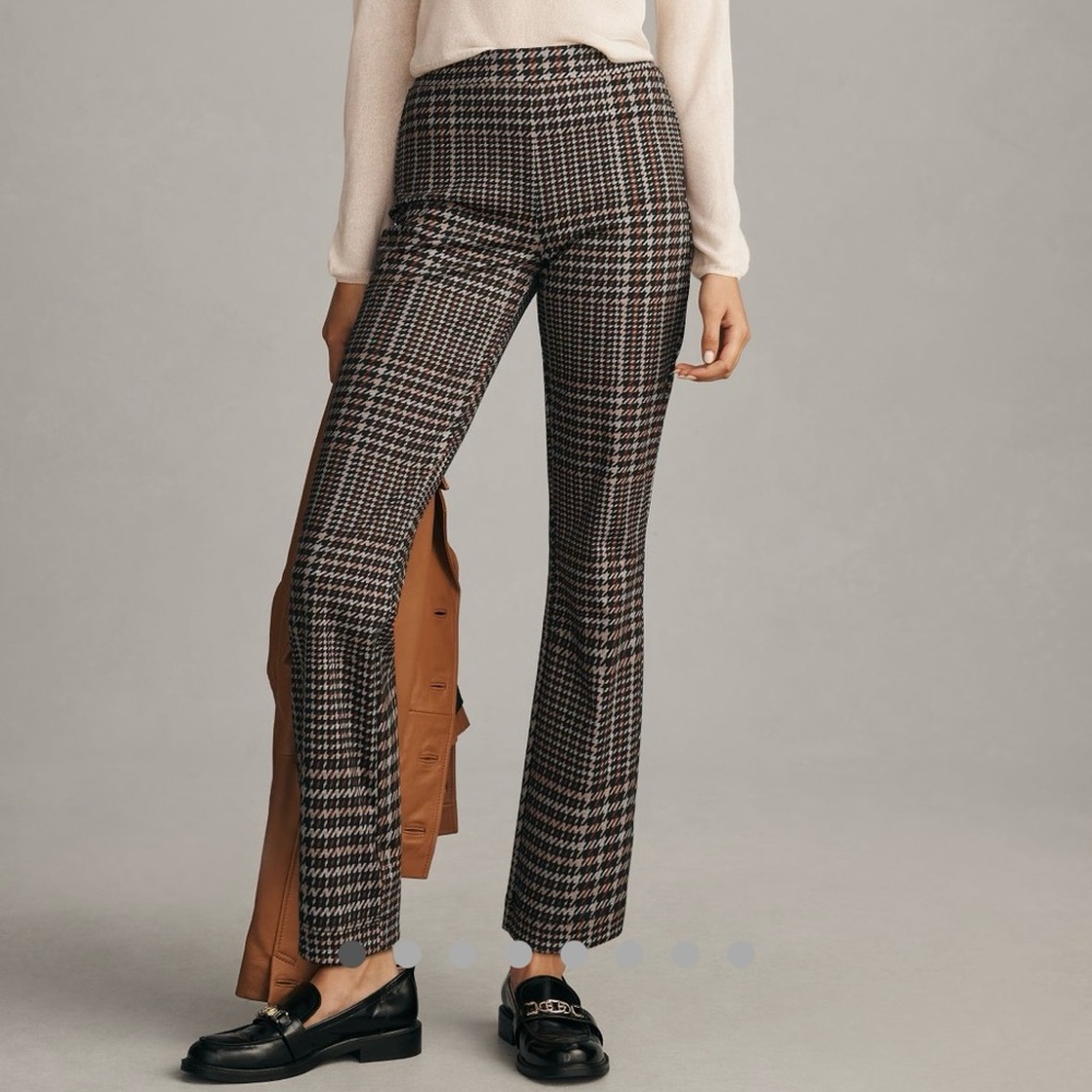 Carnaby Houndstooth Kick Crop Pants